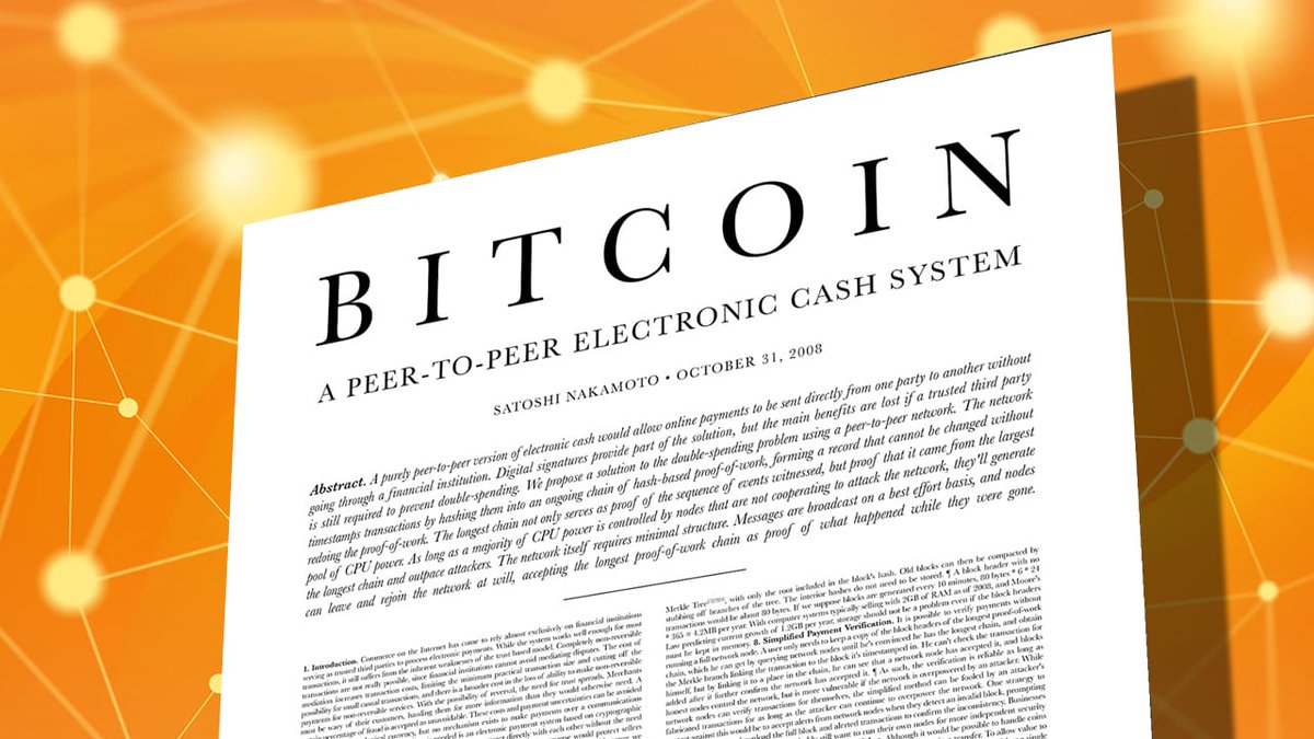 Le White Paper a 17 ans. 9 pages qui ont déjà révolutionné la manière d'envisager l'économie, la monnaie et le monde, après des décennies de dévoiement intellectuel sur tous ces sujets. 

Bitcoin est une machine à faire triompher le bon sens, la vérité et le réel.

Merci Satoshi.