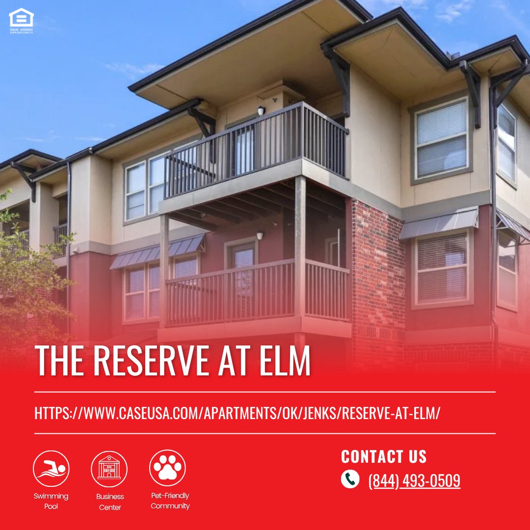 CaseAssociateOK's tweet image. 🏡 The Reserve at Elm – Luxury Living in Jenks 🏡

Enjoy a peaceful yet connected lifestyle at The Reserve at Elm Apartments in South Jenks, OK. Surrounded by natural beauty and city conveniences, residents are minutes from Tulsa Hills, local parks, and top-rated dining spots....