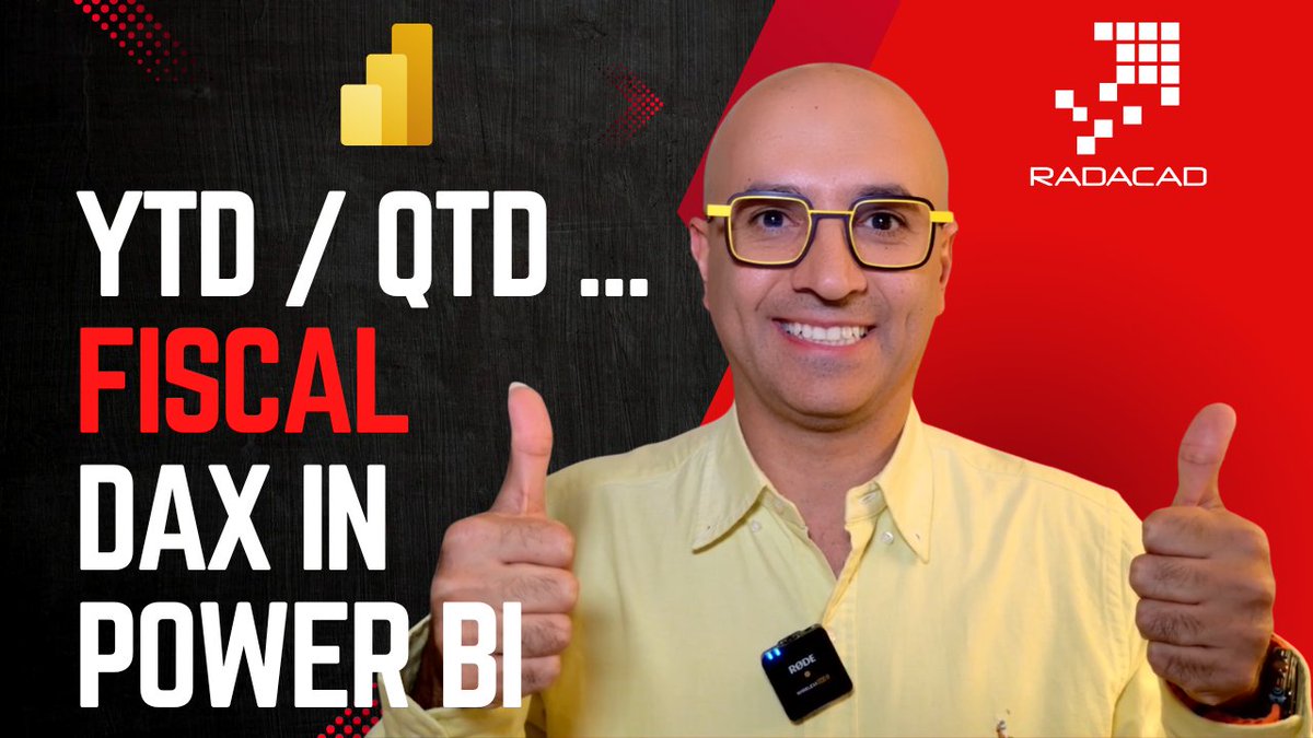 #Fiscal or #Financial #DAX #calculation in #PowerBI and #DAX using the new calendar options is explained in my today's video

watch it here:

youtu.be/q1G5ur-aMG0

#DataAnalytics #Analytics #BusinessIntelligence #MicrosoftFabric #Excel #Tech