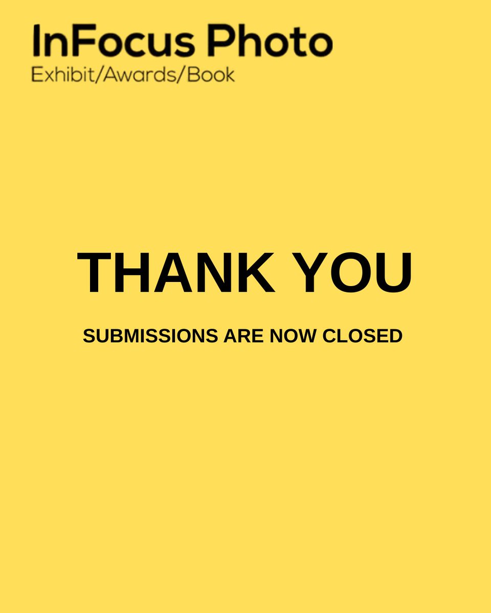 Thank you to everyone who submitted to the 2026 InFocus Photo &amp; Awards! Submissions are now closed. 

We look forward to going through each submission and will be in contact when decisions are made. 

Thank you for trusting us with your work ❤️ 

#ThankYou #SubmissionsClosed #Tim