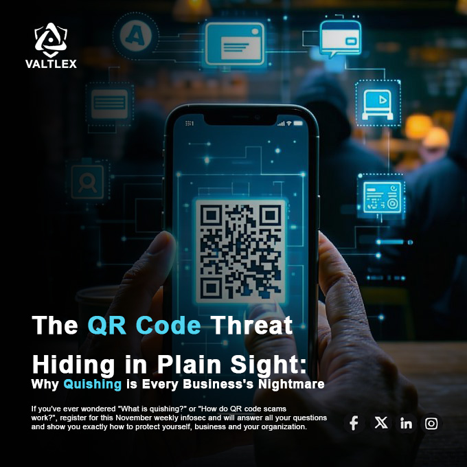 valtlex's tweet photo. QR  codes have changed how we interact with the digital world, with  contactless payments, restaurant menus, event check-ins and parking  meters. But this convenience has created a new #attackvector that's  catching organizations off guard: quishing (QR code phishing).
#valtlex https://t.co/SpFb8D1v1W