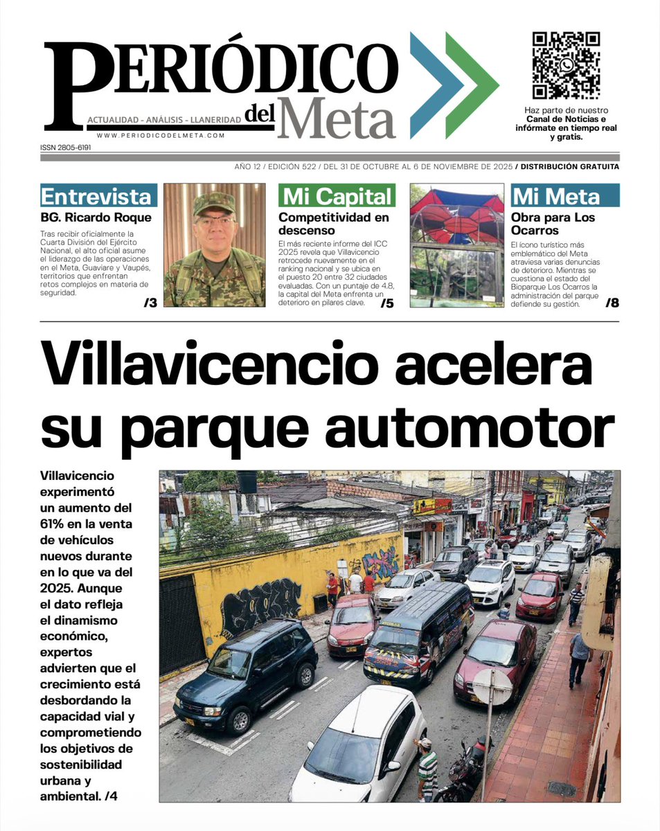 📰 Estos son nuestros titulares de la edición impresa y digital número 522 de Periódico del Meta. 👇 

Toda la información periodicodelmeta.com