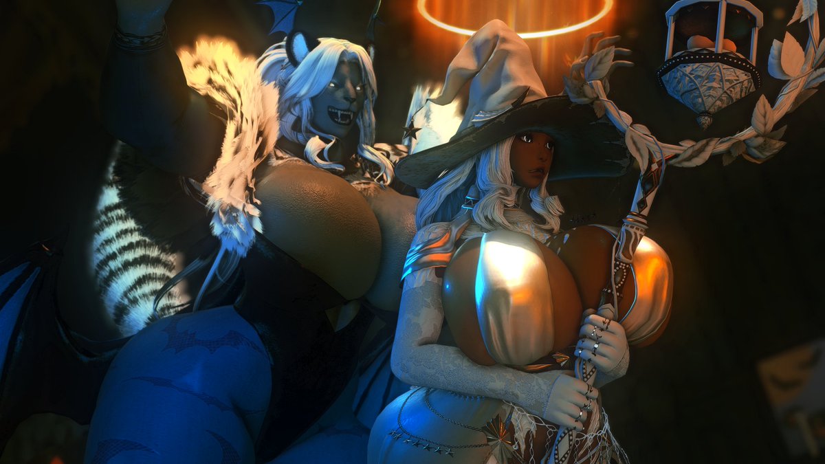 Make sure you watch your back this evening, you never know who's lurking to lay a trick on you~...

Happy Halloween! 🩶🎃