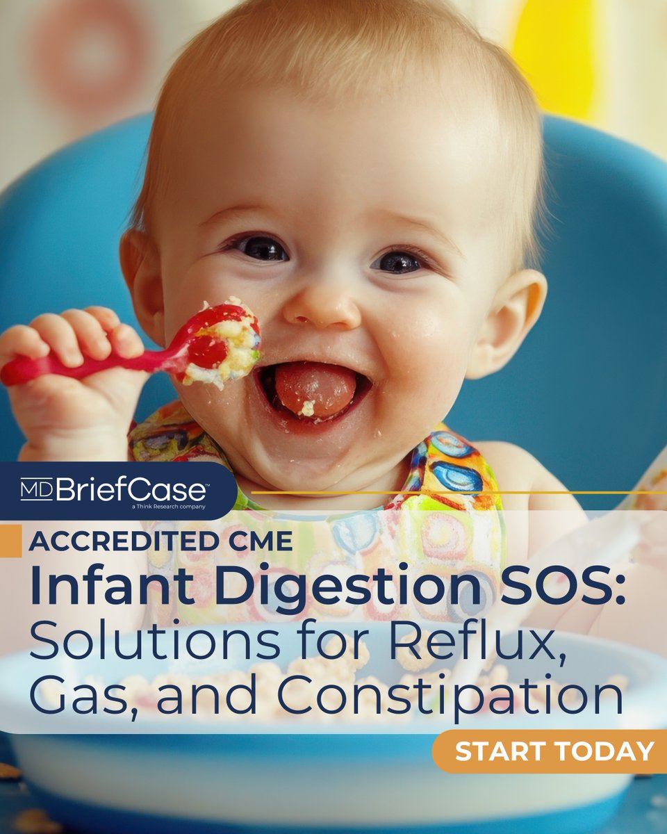Reflux, gas, and constipation can feel overwhelming for parents—clinicians play a key role in helping them feel supported and informed.

👉 Enroll now: ow.ly/1EFc50XiQQ7