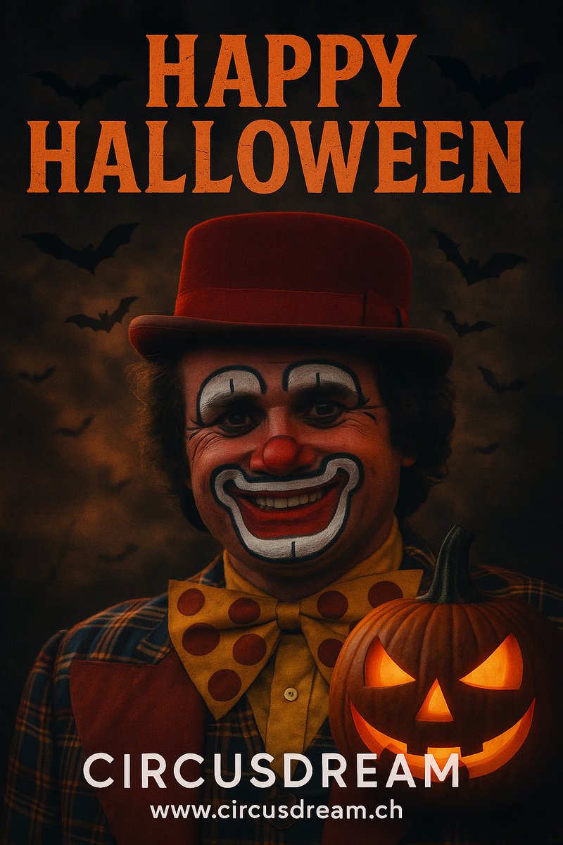 🎃🤡 Unsere Clowns haben mehr Tricks als jeder Zauberer – und das Lachen ist garantiert!
Happy Halloween vom #CIRCUSDREAM 🎪✨
👉 circusdream.ch
#FunnyClowns #CircusMagic #HalloweenHumo