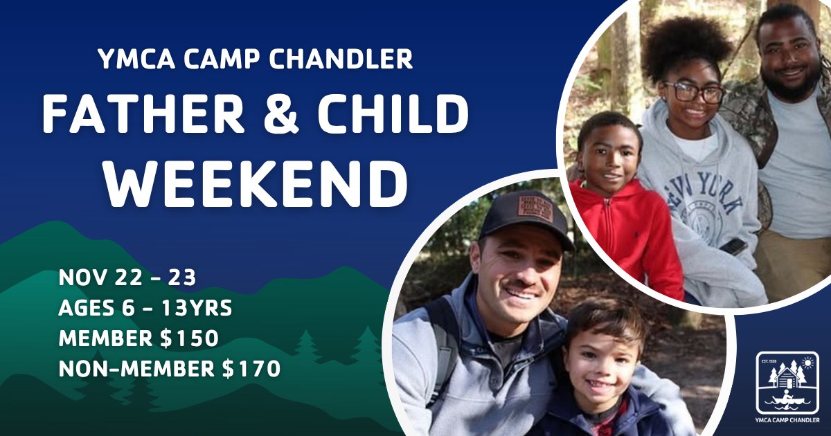 🔥 Don’t Miss the Ultimate Father-Child Weekend!

📅 Nov 22-23 |📍YMCA Camp Chandler
🎟️ Register today and make this a weekend your family will never forget: ow.ly/uOmj50XkWYN

#YMCA #FatherChildWeekend #YAdventure #YMCACCampChandler #BuildingBrighterFutures