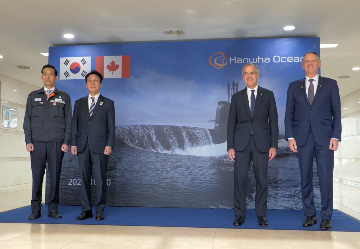 HanwhaCanada's tweet image. BREAKING: Canada and South Korea sign a new Security and Defense Partnership—Canada’s first in the Indo-Pacific. The deal enables classified info sharing &amp;amp; defense cooperation, boosting prospects for industrial collaboration. ow.ly/wnXU50XkT6R

#CPSP #HanwhaOcean #CDNpoli