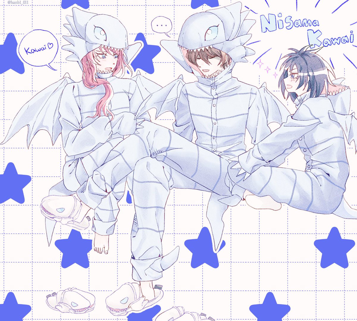 Happy Halloween!💙
Mokuba convinced Kaiba and me to spend the evening together as the three Blue-Eyes White Dragons. How could we say no to him?🤍