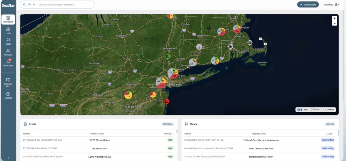 I’ve demoed (and or bought) my share of the platforms out there.

I found the one -  <a href="/DealNav/">DealNav</a> .

It puts every opportunity on one map,  I'm a visual guy. and it shows who owns what, and keeps everyone aligned.

No more emails, no more texts. chasing info.

If you're a broker,