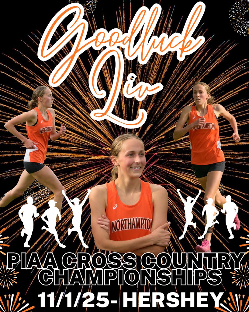 Best of luck to Senior Liv Jusinski who is running in the PIAA State Cross Country Championships tomorrow in Hershey!  Go KIDS!!!