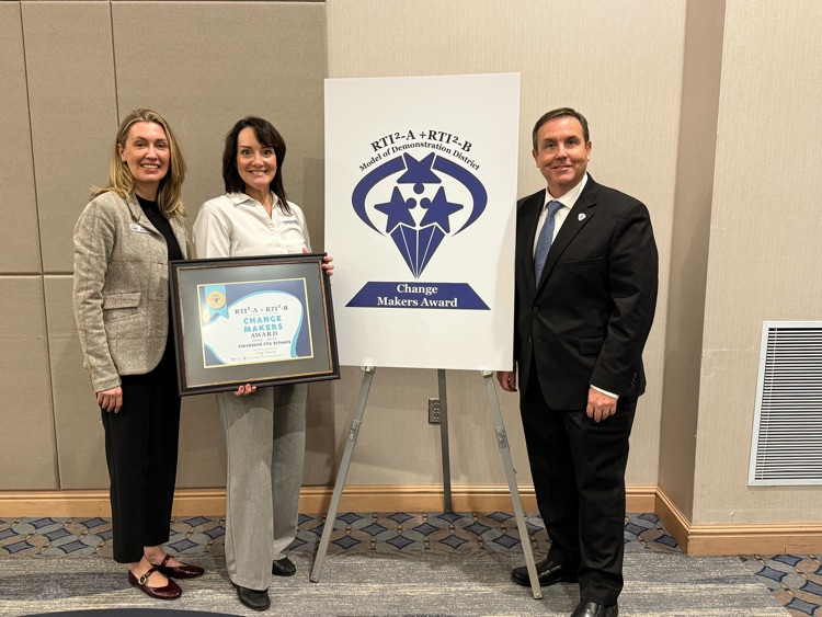 clevecityschool's tweet image. Cleveland City Schools is proud to be named a 2024-2025 RTI²-A+B Change Makers Award recipient by the TN Tiered Supports Center at @UTKnoxville!

Thank you to our teachers &amp;amp; staff for leading the way in student success. 💙
#BuildingChampions #BuildingCommunity #ChooseCleveland