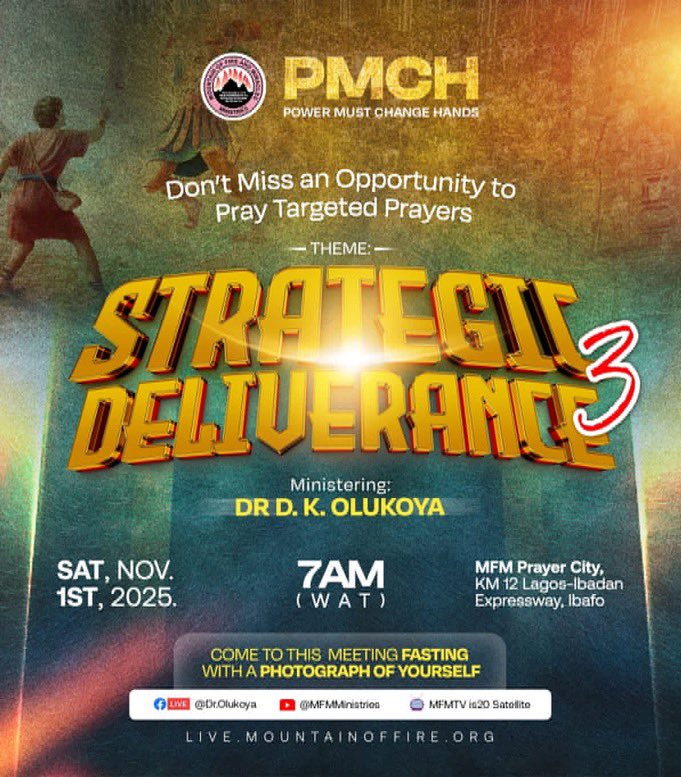 MFM PMCH November 2025 Promotional Poster - Strategic Deliverance Part 3