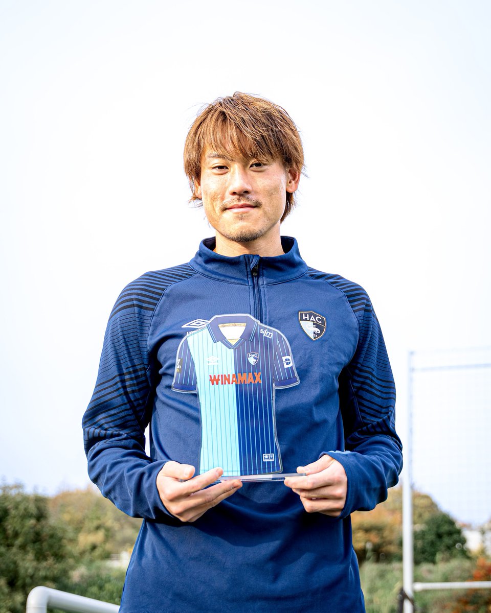 HAC_Foot's tweet image. Vous avez élu Ayumu Seko joueur du mois d’octobre ! 🏆
