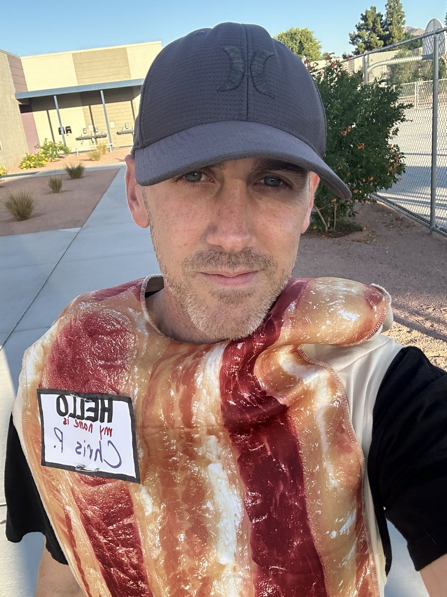 Hello, my name is Chris P. Bacon 👋  #Halloween2025