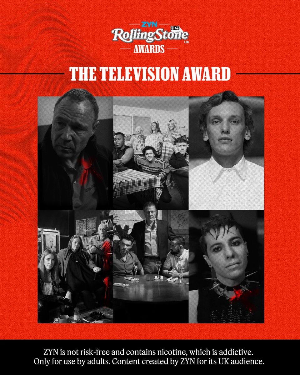 RollingStoneUK's tweet image. Here are the nominees for The Television Award at the ZYN Rolling Stone UK Awards 2025: tinyurl.com/msv446jw
#ZYNRollingStoneUKAwards