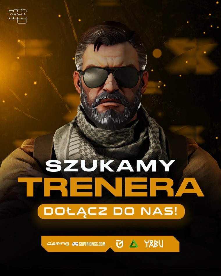 𝙎𝙯𝙪𝙠𝙖𝙢𝙮 𝙩𝙧𝙚𝙣𝙚𝙧𝙖!🕵🏻‍♂️👀

Chcesz współtworzyć ambitny projekt esportowy i rozwijać graczy na najwyższym poziomie?
 Dołącz do naszej drużyny i pomóż nam się rozwijać jeszcze szybciej! 

👤 Kogo szukamy? 
Osoby z: 

- doświadczeniem trenerskim lub analitycznym
- chęcią