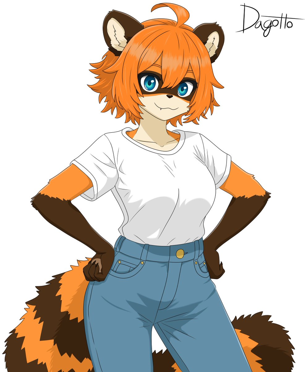 Meet Riley: 50% red panda, 50% raccoon, 100% chance you'll never see her in a dress