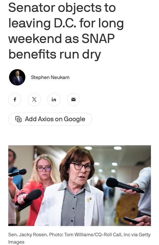 Democrats? <a href="/SpeakerJohnson/">Speaker Mike Johnson</a>, I think you need to call <a href="/LeaderJohnThune/">Leader John Thune</a>, who opposed my attempt to stay and work through the weekend. 

By the way, when is the House coming back?