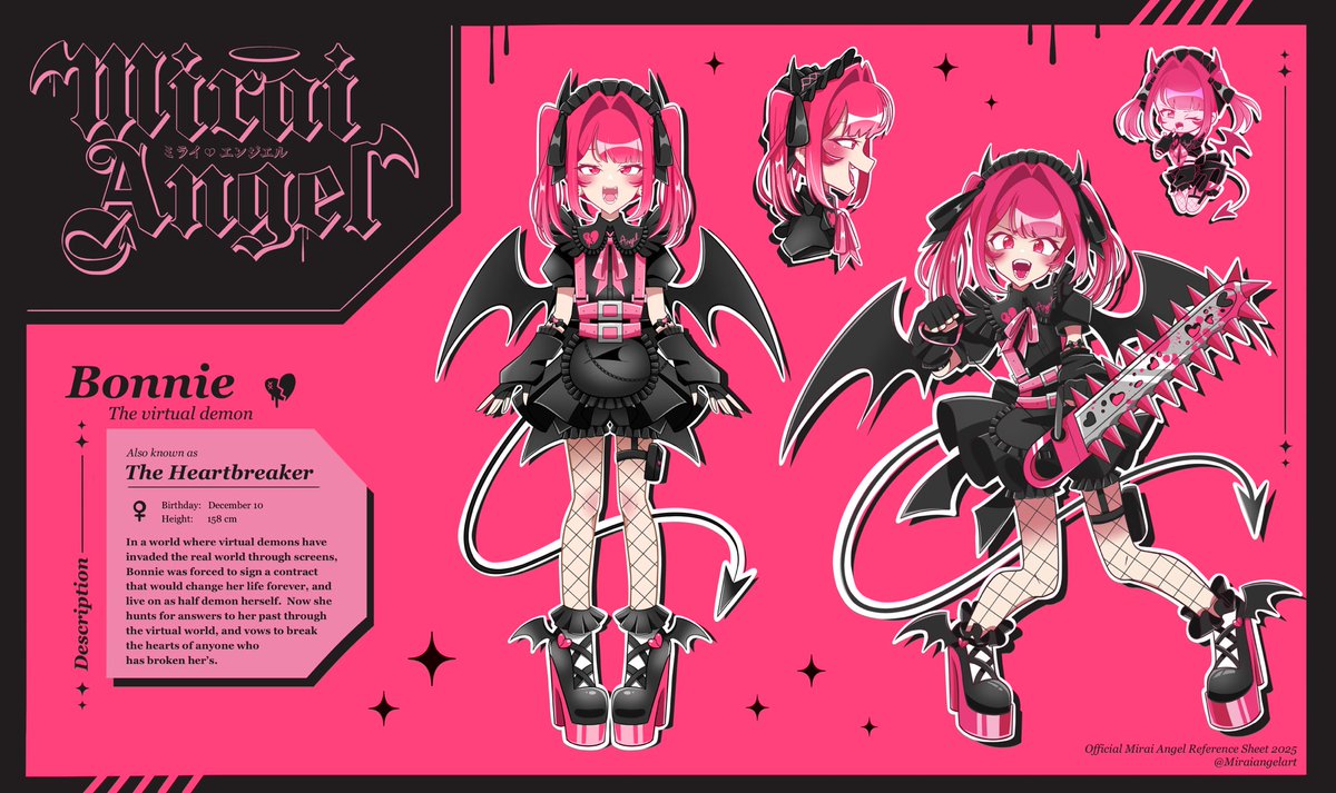 💔 OFFICIAL VTUBER REF SHEET 💔

It’s Debut day! It’s finally time to reveal my reference sheet! ✨

#vtuber #VtuberDebut