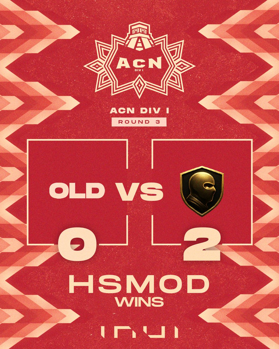 𝐑𝐞́𝐬𝐮𝐥𝐭𝐚𝐭 𝐀𝐂𝐍 - 𝐑𝐨𝐮𝐧𝐝 𝟑

HSMOD → 3:0 → Playoffs
OldBoys → 2:1
