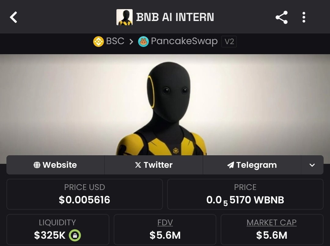 $BAI ⚔️
Caught it early — $305K mcap.
Already going vertical to $5.6m mcap

0x096D799eFba5821E0dD911608Bd3310712384444

You either move early or watch late.
DM for access.

#Bscmemecoins #bitcoin
