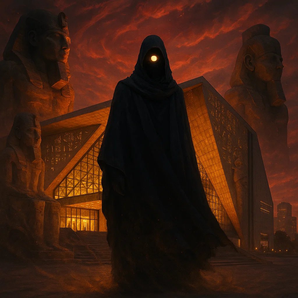 H35245's tweet photo. سيحتفل الناس غدًا بالحجر والذهب، لكن القليل سيدرك أن ما يُفتتح في القاهرة ليس متحفًا، بل فصل من نبوءة قديمة، فها هي "بزة آل فرعون" تلمع من جديد في الضوء، وها هي الأمة تُعيد ارتداء ما كان يجب أن يُدفن.

عن ابن عباس رضي الله عنهما أنه قال في وصف زمان خروج الدجال: https://t.co/mL4ywefhtc