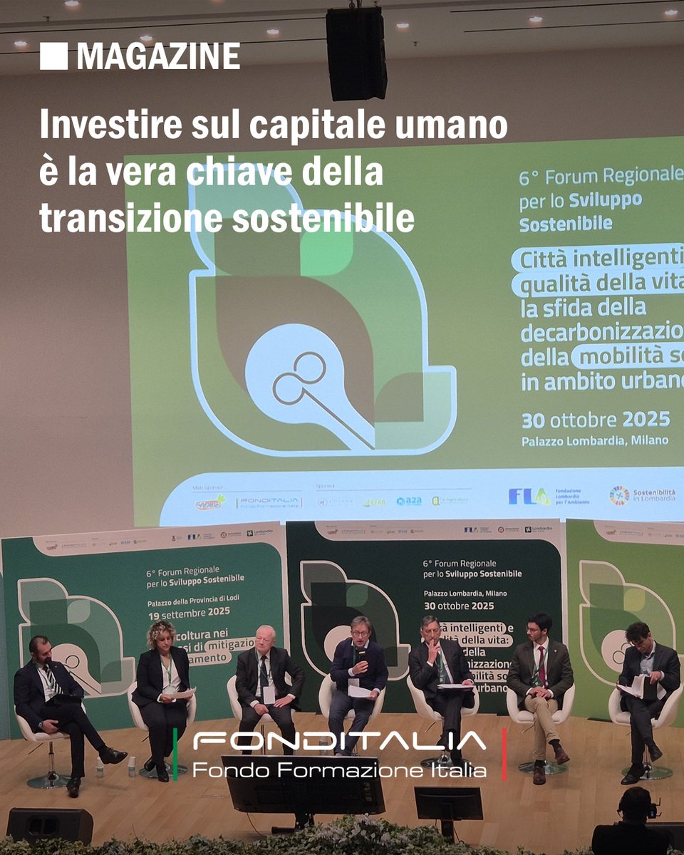 “Investire sul capitale umano è la vera chiave della transizione sostenibile”. Lo ha detto il Direttore di FondItalia al Forum Regionale per lo Sviluppo Sostenibile: shorturl.at/ZdF0J