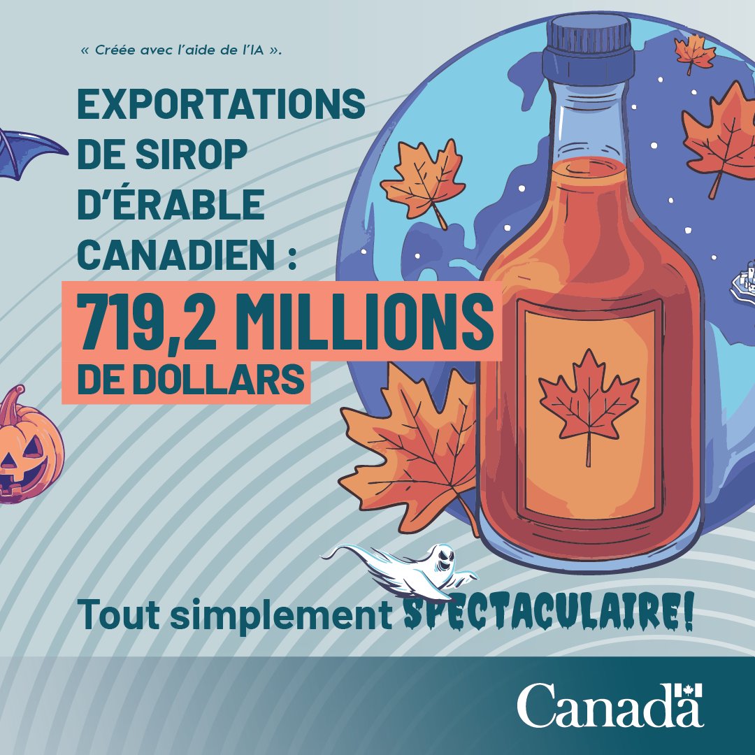 Le #commerce du Canada ensorcelle avec tous ses délices!

Des citrouilles au chocolat en passant par le sirop d’érable, les exportations canadiennes sont dangereusement délicieuses.

#Halloween