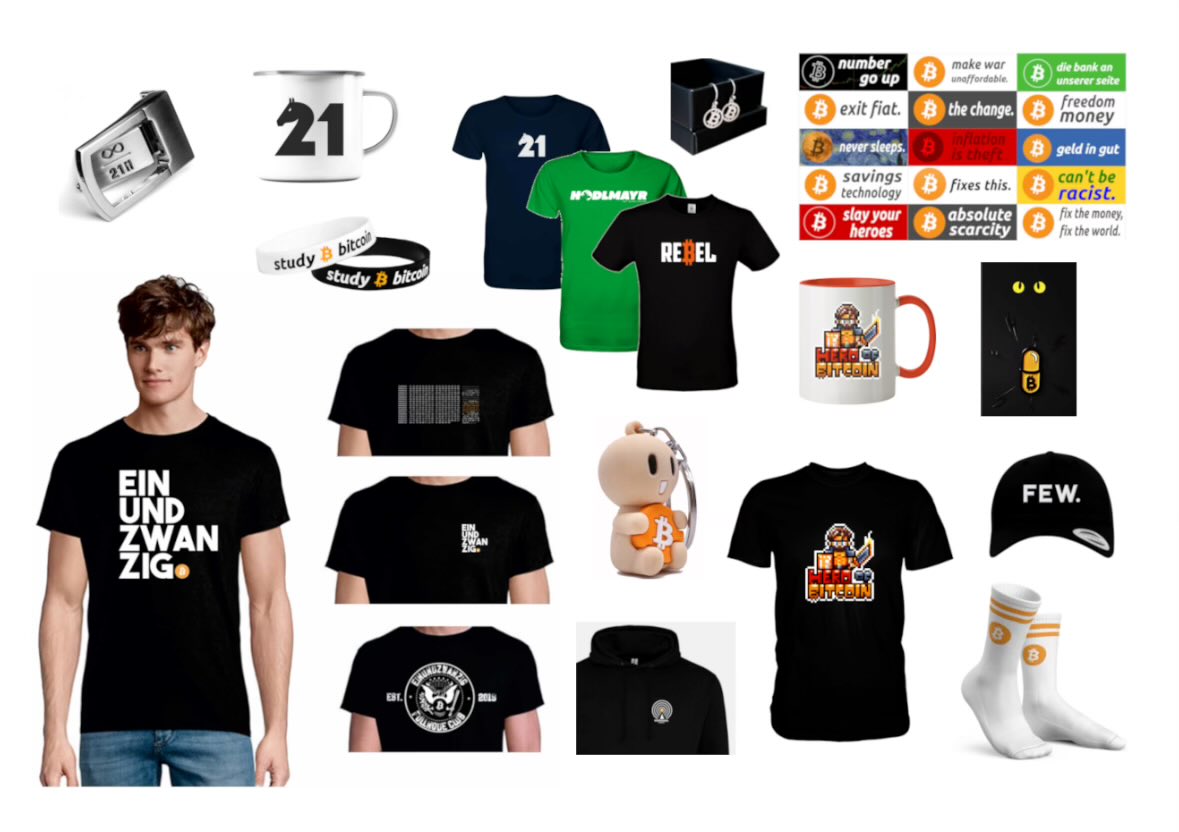 Happy #Bitcoin Whitepaper Day! 🥳

Zur Feier des Tages gibt es bei uns im Shop AB SOFORT satte -21% RABATT auf alle Artikel aus der Haupt-Kategorie “Bitcoin Merch &amp; Kunst” 🧡

T-Shirts, Caps, Hoodies, Tassen, Sticker, HODLer, Pins… 😱

🏃🏃‍♀️💨 Solange der Vorrat reicht…
