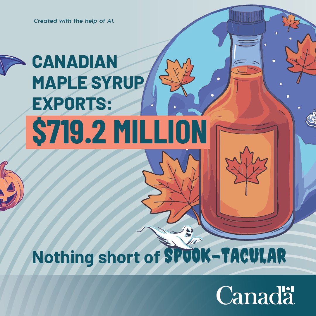 Canada’s #trade is casting a delicious spell!

From pumpkins to chocolate and maple syrup, Canadian exports are frighteningly delicious.

#Halloween