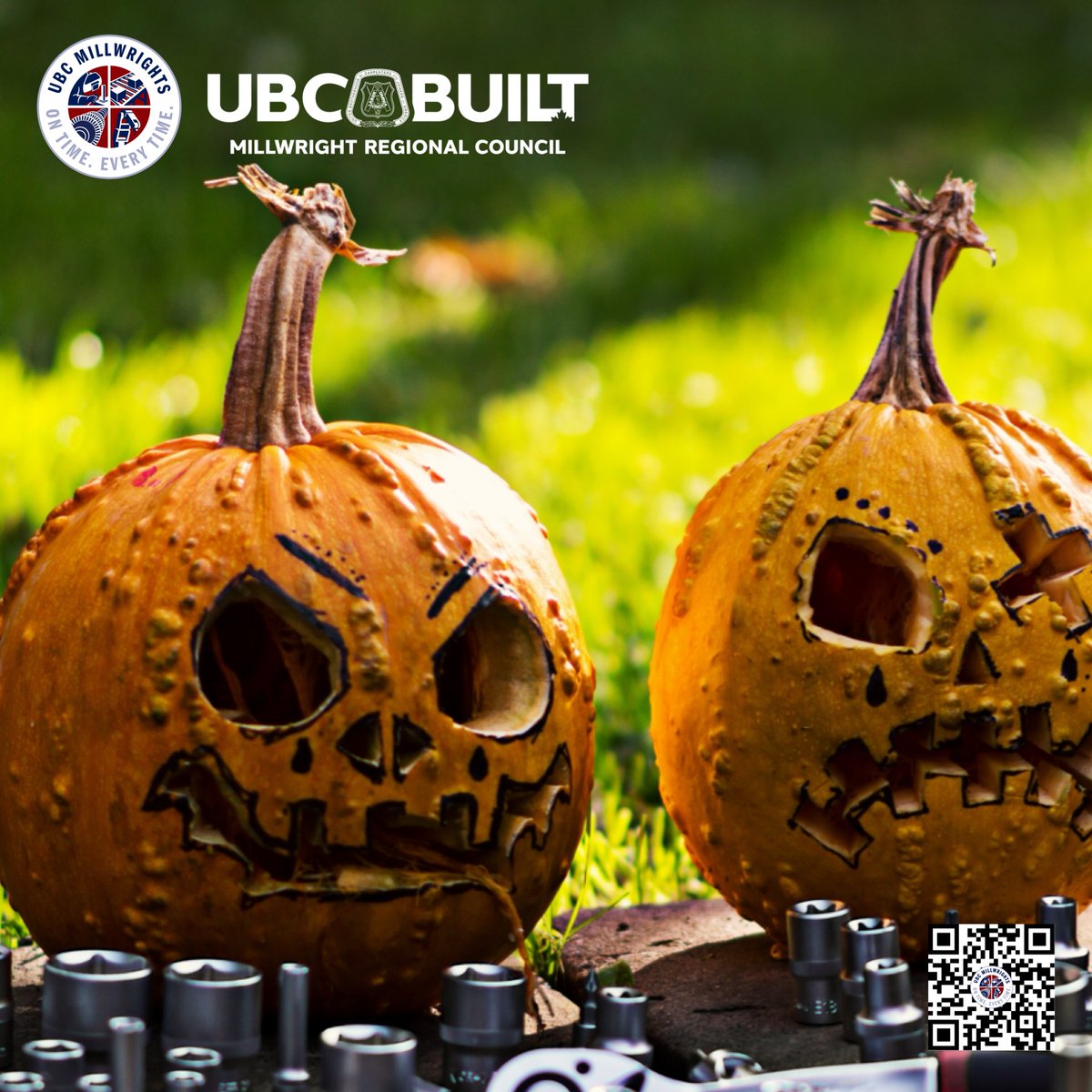 Happy Halloween!  As we enjoy the festivities, let’s remember that #safety is part of who we are.  Whether you’re spending time with family or working on site, stay alert, visible, and mindful of your surroundings.  Have a safe and #HappyHalloween.  #UBCMillwrights #UBCBuilt