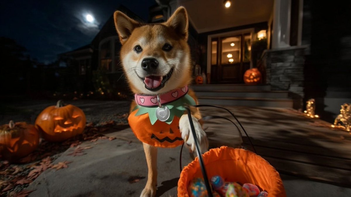 KalibrTony's tweet image. Love, kindness, and candy for everyone 🎃💗 The DogeGF spirit shines even on Halloween night! Spreading love, one candy at a time 🍬💗#DogeGF #HalloweenMagic #KindnessOnTheBlockchain