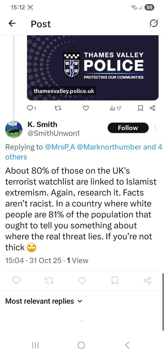 Well, I appear to have triggered the racists.
This one in particular is determined to have their say and then block me when I don't respond to their faslehoods.
Each post contains a new insult, but not a single reasoned, factual point.