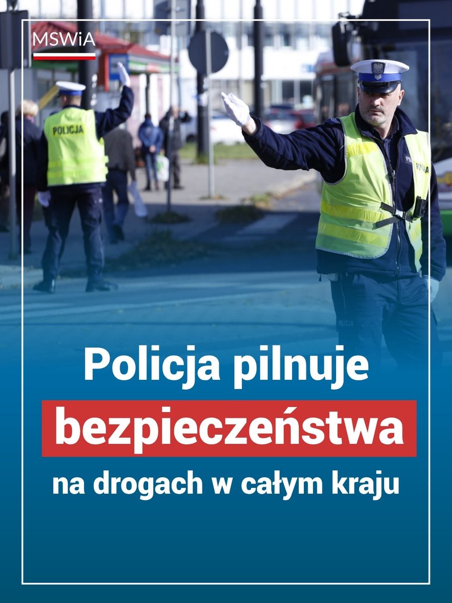 🚔 W związku z dniem Wszystkich Świętych <a href="/PolskaPolicja/">Polska Policja 🇵🇱</a> intensyfikuje działania, aby zapewnić bezpieczeństwo na drogach i w pobliżu cmentarzy.

Policjanci w szczególności zwracają uwagę na:
✔️ trzeźwość kierowców,
✔️ stosowanie się do ograniczeń prędkości i przepisów na drodze,