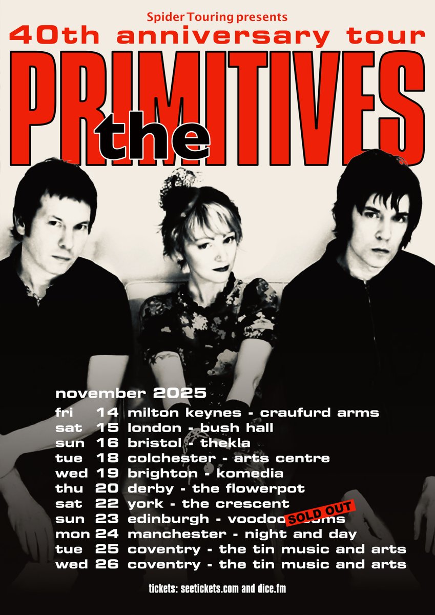 PRIMITIVESband's tweet photo. 2 weeks to go!! https://t.co/Pt8L5c2h2E