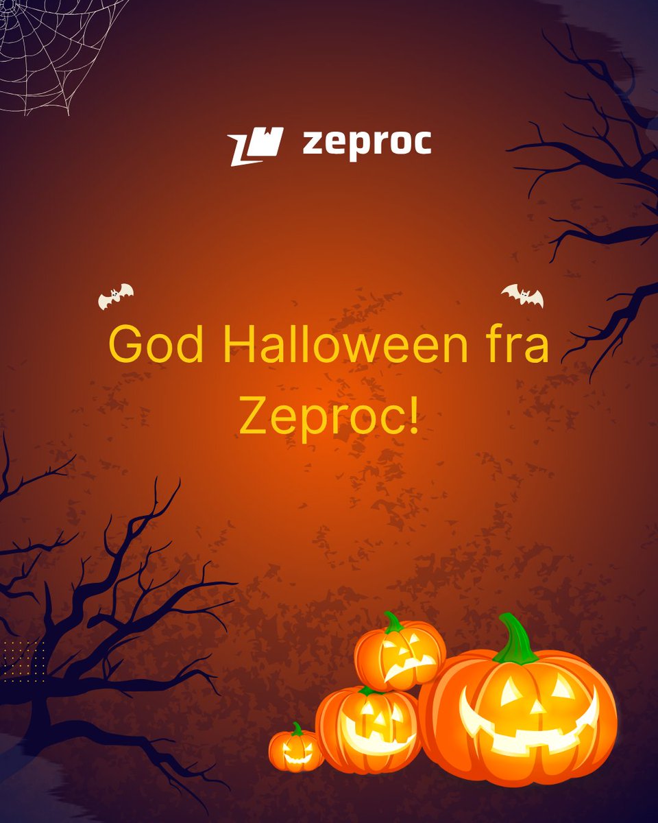 zeproc_norge's tweet image. Zeproc ønsker alle en trygg og skummel Halloween! 🎃 

#Zeproc #Halloween2025 #GodHalloween #ArbeidSmart