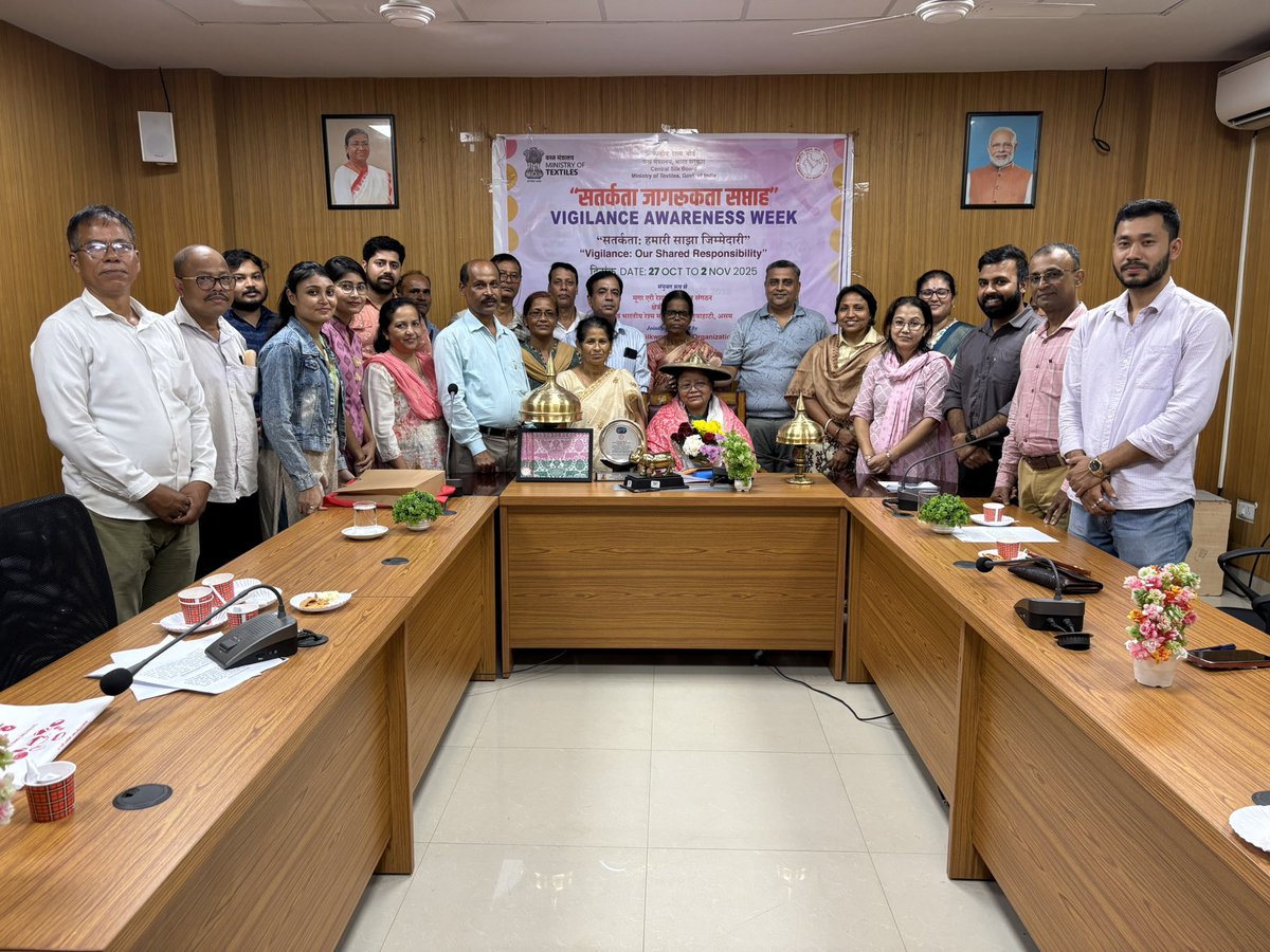 After 41 years and 2 months of dedicated service in the Central Silk Board, Smt. Zodin Pui superannuated from CSB MESSO, Guwahati. 
Her unwavering commitment &amp; contributions have left an inspiring legacy in the organization.
Wishing her a happy, healthy &amp; fulfilling life ahead!