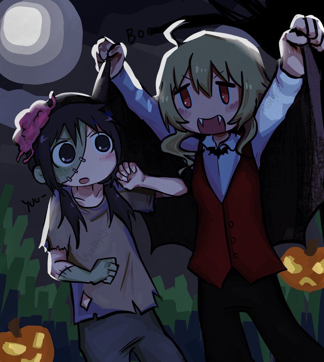 kuximly's tweet photo. Happy Halloween guys:D #glt #GirlsLastTour #anime #drawing #halloween https://t.co/038JrWOkb4