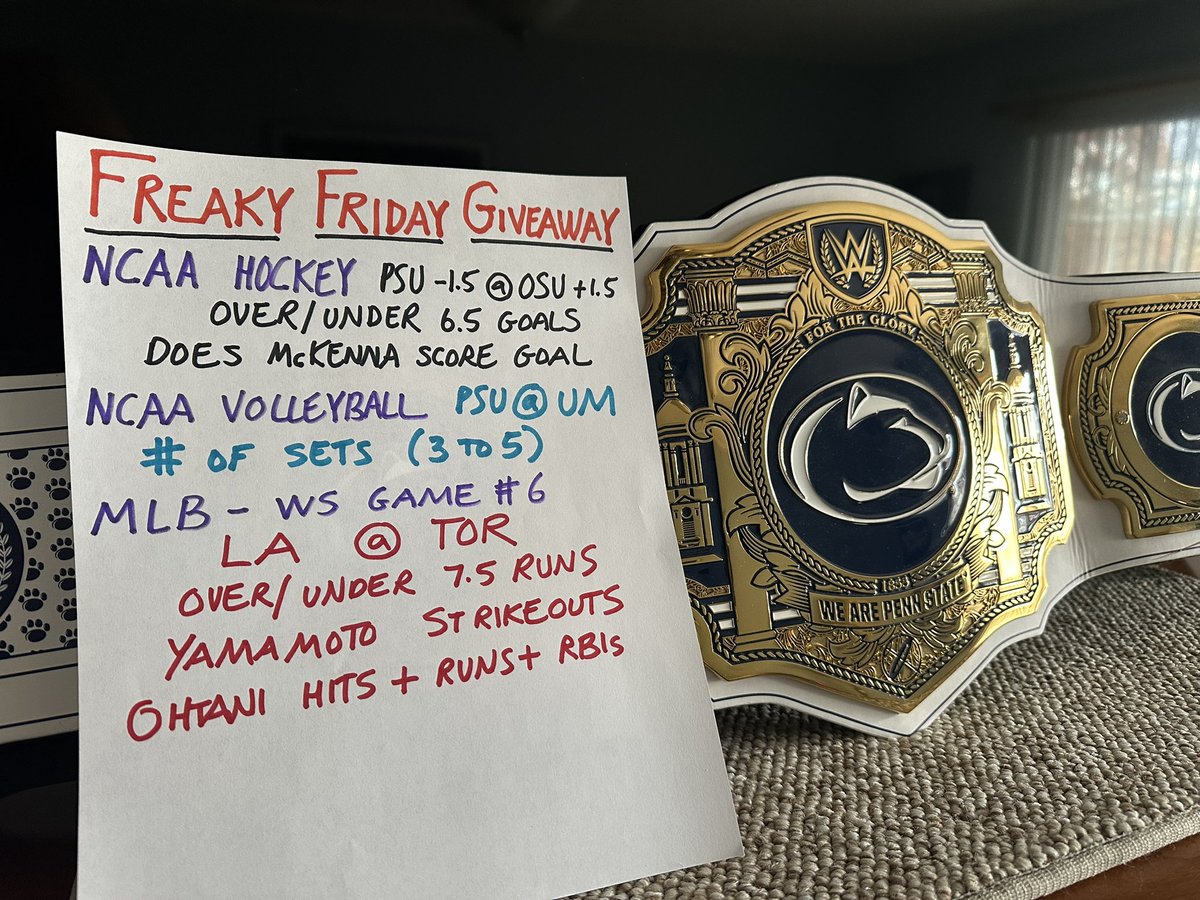 facebook.com/share/p/17q6VR…

^Win the gold! Courtesy of <a href="/WWE/">WWE</a>, the leader in sports entertainment. 🏆

Deadline 6:30PM. 

We Are! 🔵⚪️