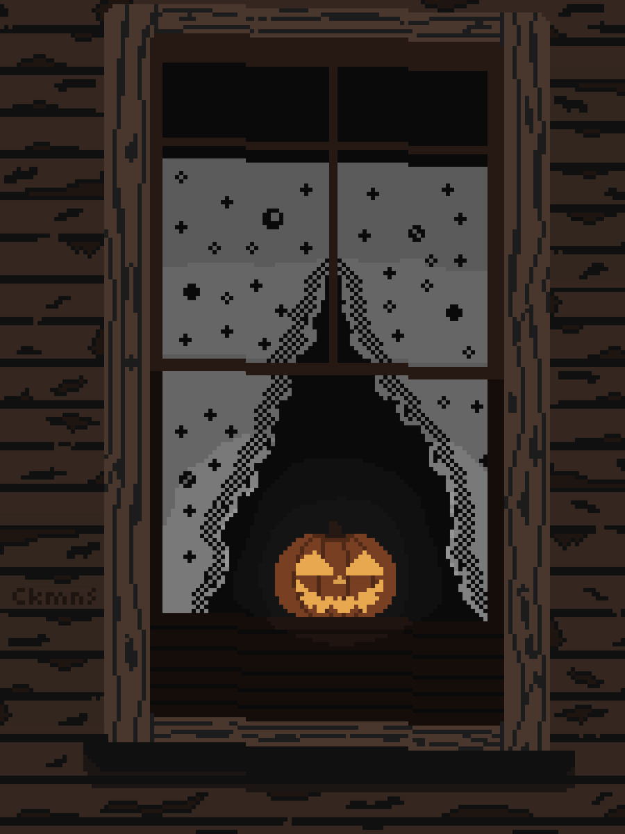 cakmnes's tweet photo. Happy Halloween! 🎃🍂🎃 
#pixelart #Halloween https://t.co/aXtoHv0PKD
