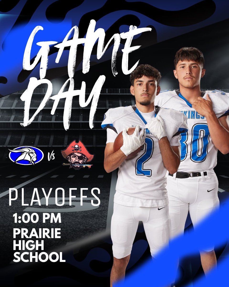 The Vikings take on Prairie today at 1:00pm Pacific time. #BleedBlue #Idaho8Man #IDPreps