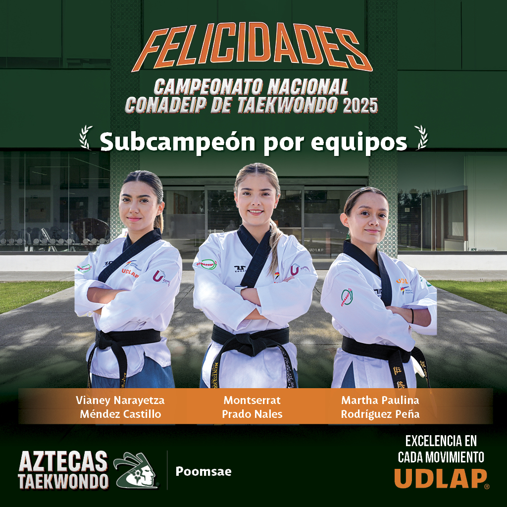 aztecasudlap's tweet photo. #OrgulloAzteca 💚🧡
Nuestros equipos de Taekwondo Poomsae @UDLAP finalizaron como subcampeonas en la rama femenil y tercer lugar en la rama varonil en el Campeonato Nacional @CONADEIPmx . 🥋👏
Este fin de semana toca turno a los equipos de combate.
#FearTheGreen https://t.co/XKr45ltWrc