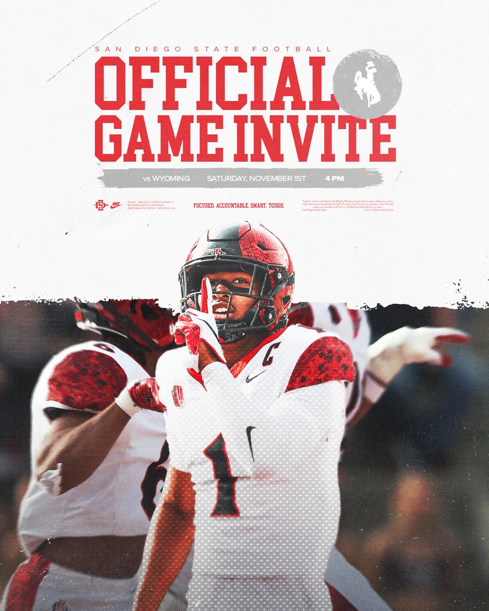 Thank you for the Official Game Invite <a href="/SeanDillonSDSU/">Sean Dillon</a> <a href="/AztecFB/">San Diego State Football</a>.