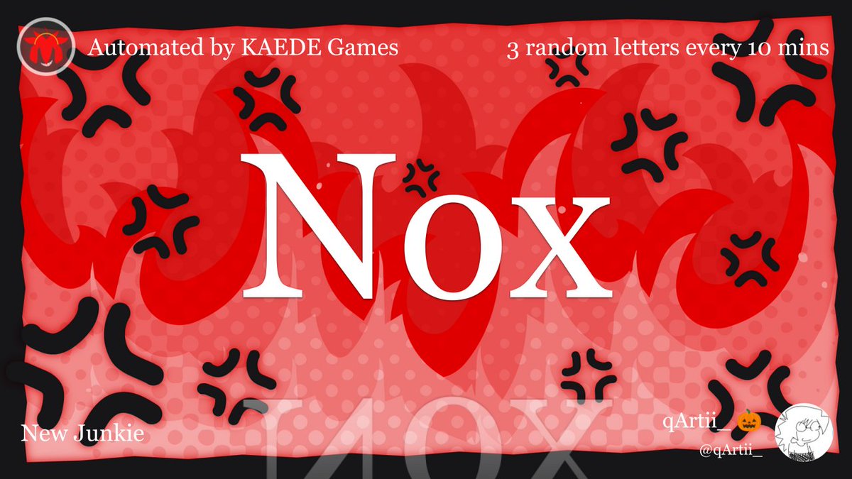 3 random letters every 10 mins tweet media