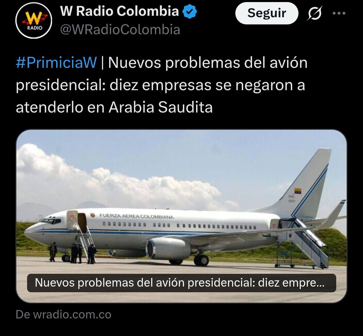 🇨🇴 PETRO Vuelve a explotar por qué 10 empresas en Arabia SAUDITA se negaron entregarle combustible.

Le tocó quedarse 1 día más mientras el principe de Arabia SAUDITA lo ayudaba a salir del país.

Fuentes nos informan que PETRO no quiere hablar con nadie de su gabinete.