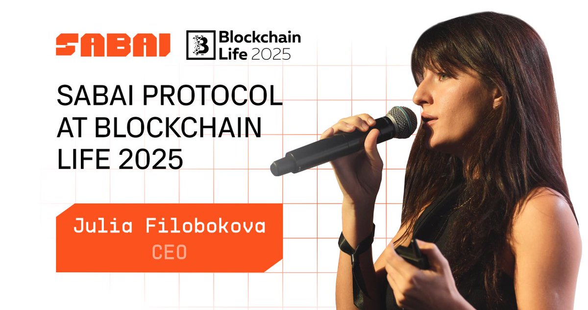 At #BlockchainLife2025, Sabai Protocol CEO Julia Filobokova shared how the company brings purpose back to blockchain — connecting real businesses with global investors.

Already achieved:

💼 3 B2B tokenization projects in 2 countries
🏘️ Marketplace for tokenized real estate
💰