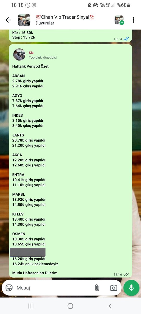 Cihanbaskan5's tweet image. Haftalık Periyod Özet 💯💸💰
VIP Al-Sat Grubu

#arsan / #aygo / #ındes / #jants / #AKSA / #entra / #marbl / #KTLEV / #osmen / #kzbgy