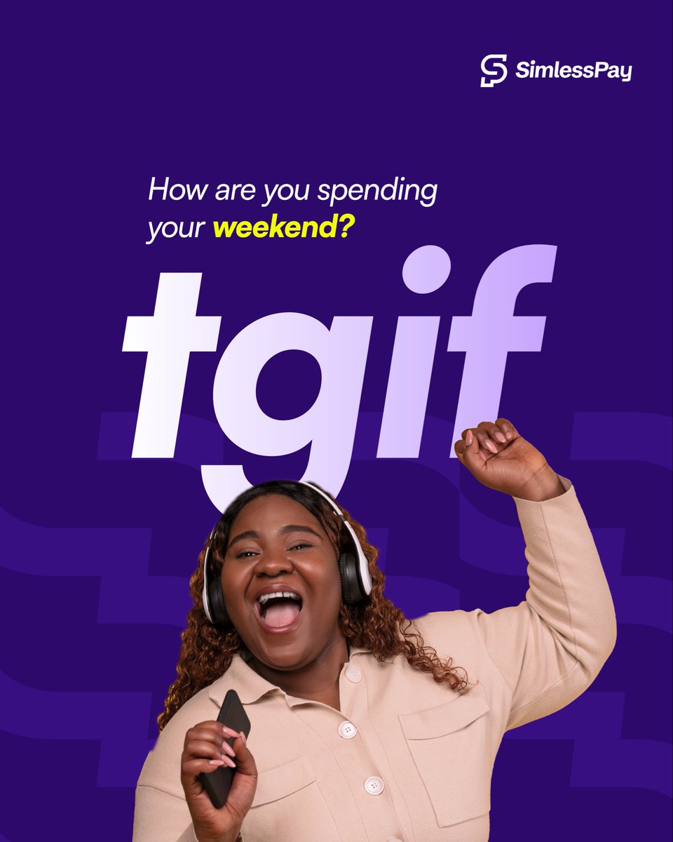 simlesspay's tweet image. TGIF 🎉

Work mode: off ✅
Weekend mode: activated 🔥

How are you spending yours? 😌

#SimlessPay #TGIF