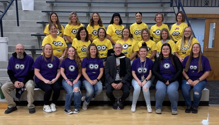 Assemble the Minions! Happy Halloween from the Paxton Elementary Staff!  #paxtontigers