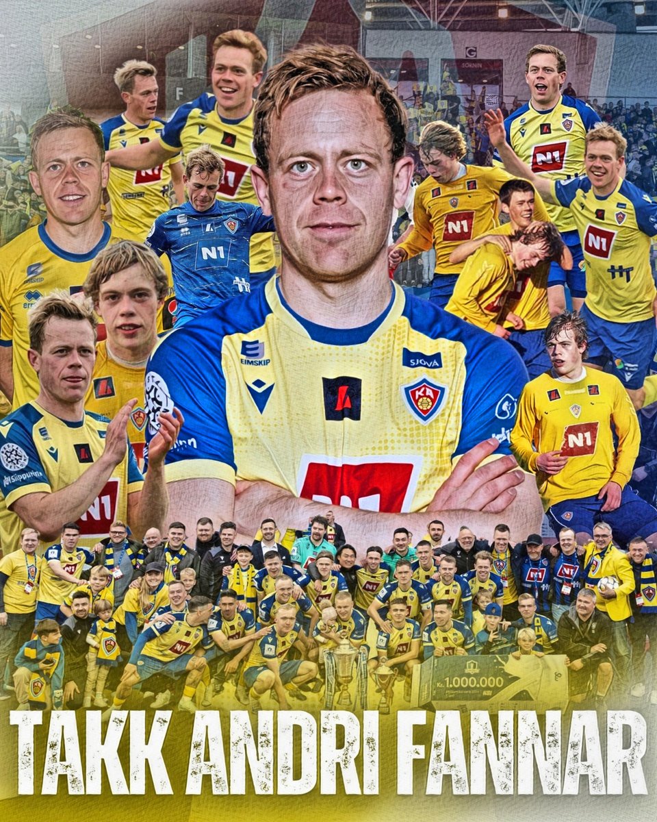 Við þökkum Andra Fannari Stefánssyni kærlega fyrir hans frábæra framlag sem leikmaður KA!

Á sama tíma er mjög ánægjulegt að KA mun áfram njóta starfskrafta hans en Andri Fannar er afreksþjálfari 13–16 ára drengja og aðalþjálfari 5. flokks #LifiFyrirKA ka.is/knattspyrna/fr…